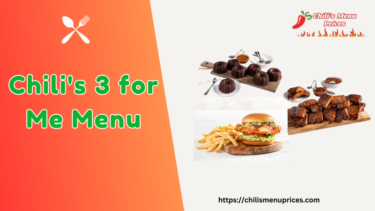 chili's 3 for me options