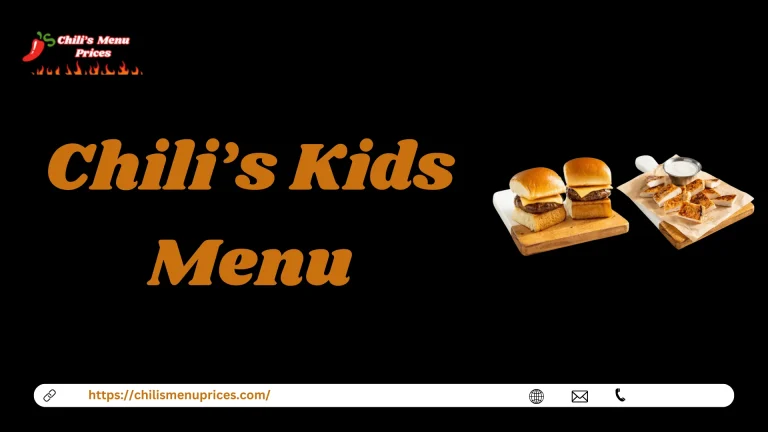 Chili’s Kids Menu