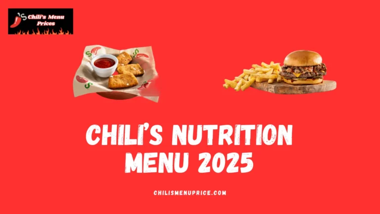 Chili’s Nutrition Menu